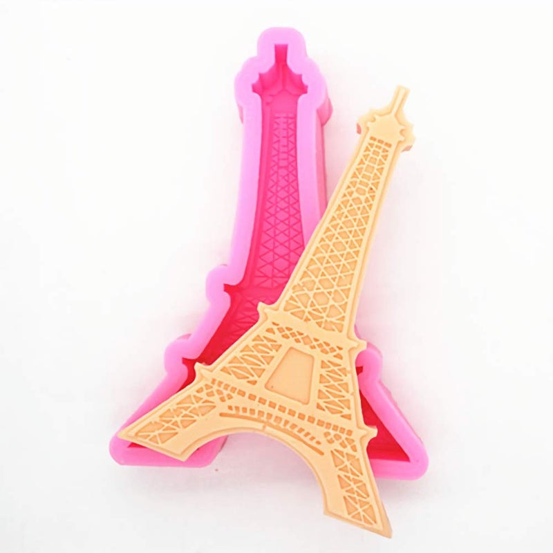 HiParty Paris Eiffel Tower Silicone Mold, 3D Chocolate Fondant Mold for DIY Cake Decorating, Mini Soap Resin Polymer Clay Mould - Image 3